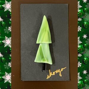 Handmade Evergreen Christmas tree brooch